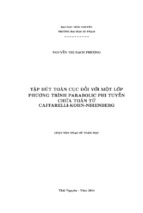 Tập hút toàn cục đối với một lớp phương trình parabolic phi tuyến chứa toán tử caffarelli kohn nirenberg