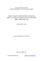 Thiết kế điều khiển hệ quá trình đa biến và nâng cao chất lượng bằng bộ điều khiển mờ lai