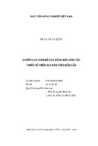 Nguồn lực sinh kế của đồng bào dân tộc   thiểu số trên địa bàn tỉnh đắk lắk