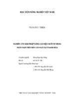 Nghiên cứu giải pháp nâng cao hiệu suất sử dụng  phân đạm viên nén cho ngô tại thanh hóa