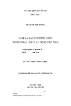 Cấm và hạn chế đình công trong pháp luật lao động việt nam