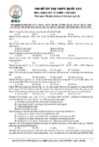 100 đề ôn thi thpt quốc gia môn hoá học có hướng dẫn giải chi tiết  tập 1 (20 đề)   thpt hậu lộc 2