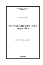 Cấp, tống đạt, thông báo văn bản tố tụng dân sự