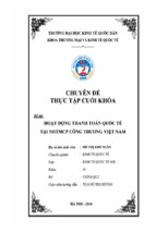 Chuyên đề hoạt động thanh toán quốc tế tại ngân hàng thương mại cổ phần công thương việt nam, luận văn tốt nghiệp đại học, thạc sĩ, đồ án,tiểu luận tốt nghiệp