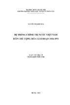 Hệ thống chính trị nước việt nam dân chủ cộng hòa giai đoạn 1954 1975