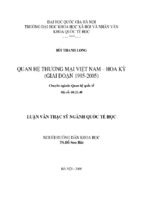 Quan hệ thương mại việt nam   hoa kỳ (giai đoạn 1995   2005)