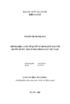 Những khía cạnh về quyền sử dụng đất gắn với quyền sở hữu nhà ở theo pháp luật việt nam