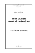 Cho thuê lại lao động theo pháp luật lao động việt nam