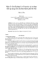 Một số vấn đề pháp lý về hợp tác xã và thực tiễn áp dụng trên địa bàn thành phố hà nội