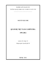 Quan hệ việt nam campuchia 1991 2012