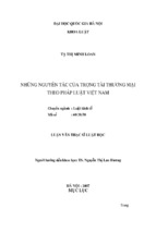 Những nguyên tắc của trọng tài thương mại theo pháp luật việt nam