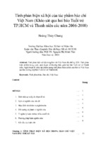 Tính phản biện xã hội của tác phẩm báo chí việt nam (khảo sát qua hai báo tuổi trẻ tp.hcm và thanh niên các năm 2006 2008)