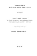 Nghiên cứu các giải pháp để nâng cao hiệu quả hoạt động trưng bày, triển lãm tài liệu lưu trữ ở việt nam