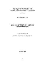 Quan hệ hợp tác pháp   việt nam từ 1993 đến nay