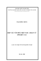 Hợp tác văn hóa việt nam   asean từ 1995 đến nay