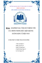 đề tài giải pháp gia tăng huy động vốn của ngân hàng thương mại trong điều kiện khủng hoảng kinh tế hiện nay, luận văn tốt nghiệp đại học, thạc sĩ, đồ án,tiểu luận tốt nghiệp