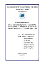 đề tài hoạt động tín dụng của ngân hàng trung ương và mối quan hệ với tăng trưởng kinh tế_ lý luận và thực tiễn, luận văn tốt nghiệp đại học, thạc sĩ, đồ án,tiểu luận tốt nghiệp