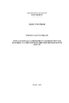 Nâng cao năng lực cạnh tranh của mặt hàng thủy sản xuất khẩu của việt nam trong điều kiện hội nhập kinh tế quốc tế