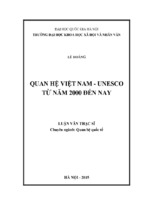 Quan hệ việt nam   unesco từ năm 2000 đến nay