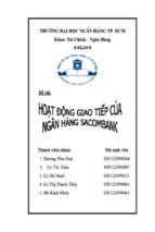 đề tài hoạt động giao tiếp của ngân hàng sacombank, luận văn tốt nghiệp đại học, thạc sĩ, đồ án,tiểu luận tốt nghiệp