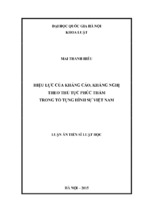 Hiệu lực của kháng cáo, kháng nghị theo thủ tục phúc thẩm trong tố tụng hình sự việt nam