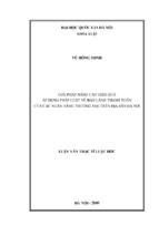 Giải pháp nâng cao hiệu quả áp dụng pháp luật về bảo lãnh thanh toán của các ngân hàng thương mại trên địa bàn hà nội