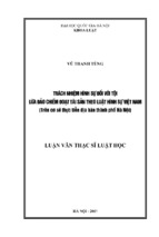 Trách nhiệm hình sự đối với tội lừa đảo chiếm đoạt tài sản theo luật hình sự việt nam