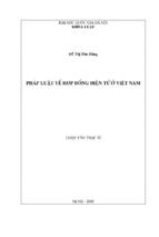 Pháp luật về hợp đồng điện tử ở việt nam