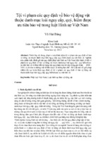 Tội vi phạm các quy định về bảo vệ động vật thuộc danh mục loài nguy cấp, quý, hiếm được ưu tiên bảo vệ trong luật hình sự việt nam