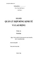 Phân tích thiết kế hệ thống chương trình quản lý hợp đồng kinh tế và hợp đồng lao động   luận văn, đồ án, đề tài tốt nghiệp
