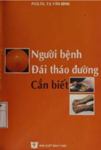 Nguời bệnh đái tháo đường cần biết