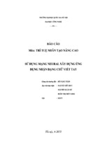 Sử dụng mạng neural xây dựng ứng dụng nhận dạng chữ viết tay   luận văn, đồ án, đề tài tốt nghiệp