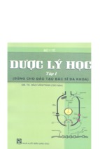 Dược lý học (sách đào tạo bsđk) – bộ y tế (tập 1)