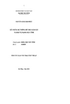 Luận văn xây dựng hệ thống hỗ trợ giám sát và bảo vệ mạng máy tính   luận văn, đồ án, đề tài tốt nghiệp