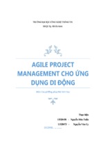 đề tài agile project management cho ứng dụng di động   luận văn, đồ án, đề tài tốt nghiệp