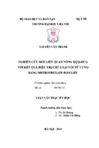 Nghiên cứu mối liên quan nồng độ β hcg với kết quả điều trị chửa tại vòi tử cung bằng methotrexate đơn liều