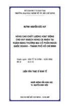 Luận văn nâng cao chất lượng hoạt động cho vay khách hàng cá nhân tại ngân hàng thương mại cổ phần ngoài quốc doanh thành phố hồ chí minh, luận văn tốt nghiệp đại học,