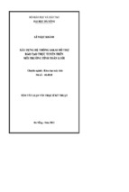 Luận văn xây dựng hệ thống sakai hỗ trợ đào tạo trực tuyến trên môi trường tính toán lưới   luận văn, đồ án, đề tài tốt nghiệp