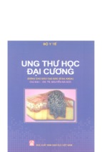 Ung thư học đại cương (sách đào tạo bsđk) – bộ y tế