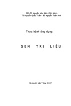 Thực hành ứng dụng gen trị liệu