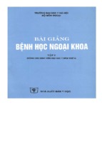 Bài giảng bệnh học ngoại khoa – đh y hà nội (tập 1)