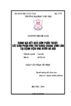 đánh giá kết quả sớm phẫu thuật cắt bán phần ung thư bàng quang xâm lấn tại bệnh viện ung bướu hà nội