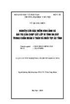 Nghiên cứu đặc điểm hình ảnh và giá trị của chụp cắt lớp vi tính đa dãy trong chẩn đoán u thân và đuôi tụy ác tính