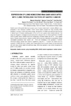 Expression of long noncoding rna gas5 associated with clinic pathologic factors of gastric cancer