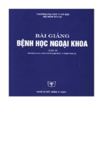 Bài giảng bệnh học ngoại khoa – đh y hà nội (tập 2)