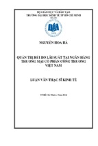 Quản trị rủi ro lãi suất tại ngân hàng thương mại cổ phần công thương việt nam1