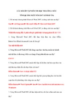 Câu hỏi ôn tập môn tin học thi công chức tỉnh quảng ngãi năm 2017 (có đáp án)