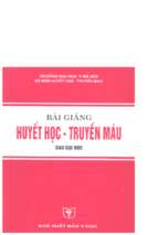 Bài giảng huyết học – truyền máu (sau đại học) – đh y hà nội