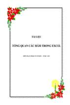 Tài liệu tổng quan các hàm trong excel   luận văn, đồ án, đề tài tốt nghiệp