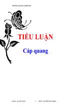Tiểu luận cáp quang   luận văn, đồ án, đề tài tốt nghiệp